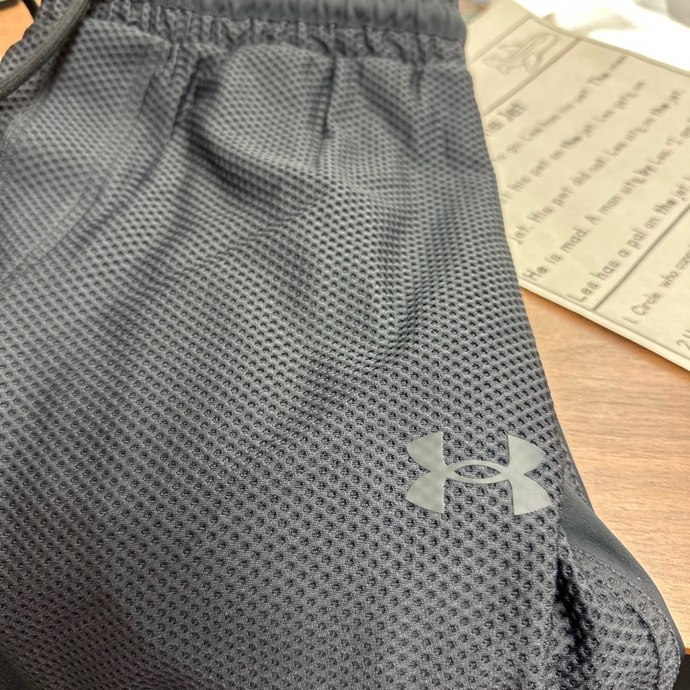 $110 Under Armour UA  Unstoppable  Mesh Pants Joggers Black Men's Large <<305>> - Picture 10 of 12